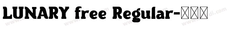 LUNARY free Regular字体转换